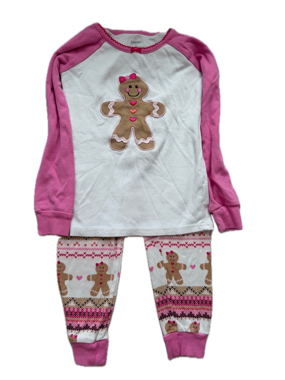 Gymboree Gingerbread Girl 2-Piece Gymmies Pajamas Size 5T – VGUC
